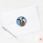 私に食べよって…ビーガン運動を引き起こす ラウンドシール (封筒)