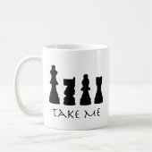 私に駒を取って下さい コーヒーマグカップ (左)