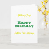 私に10ドル紙幣を負います カード (黄色い花)