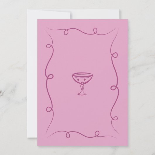 私に30番目のパーティー30番目の夜アウト誕生日 招待状 (裏面)