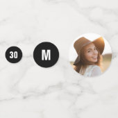 私に30話すモダンガーリータイポグラフィ誕生日 コンフェッティ (正面)