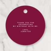 私に30語を話すマルティモダンニカクテルパーティー フェイバータグ (裏面)