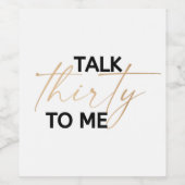 私に30語を話すワインラベル ワインラベル (シングルラベル)