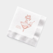 私に30語を話す誕生日カクテルパーティー 箔ナプキン (左)