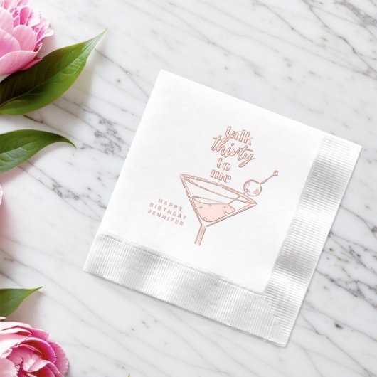 私に30語を話す誕生日カクテルパーティー 箔ナプキン