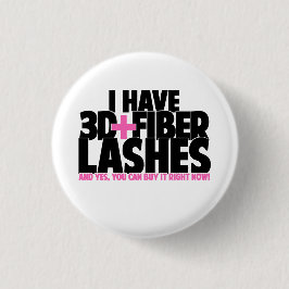 私に3dがあります + 繊維の鞭 缶バッジ