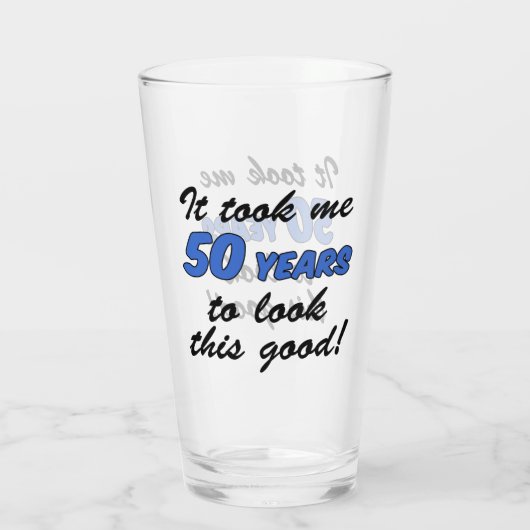 私に50年をよいこれを見るために取りました タンブラーグラス (裏面)