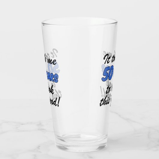 私に50年をよいこれを見るために取りました タンブラーグラス (右)