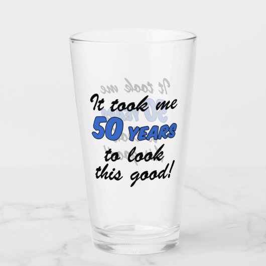 私に50年をよいこれを見るために取りました タンブラーグラス (正面)