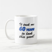 私に60年を取りました コーヒーマグカップ (左)