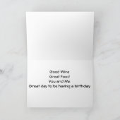 「私に」お気に入りののイタリアンハッピーバースデー カード (内部)