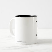 "私に"マグを話さないで下さい ツートーンマグカップ (正面左)