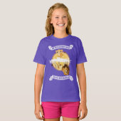 私に"女の子の色のTシャツいかに会うかカブスかライオン" Tシャツ (正面フル)