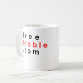 "私に"犬のマグを食べ物を与えて下さい コーヒーマグカップ (正面左)