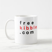 "私に"犬のマグを食べ物を与えて下さい コーヒーマグカップ (左)