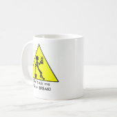 私に、私あります壊れ目に尋ねないで下さい! コーヒーマグカップ (正面左)