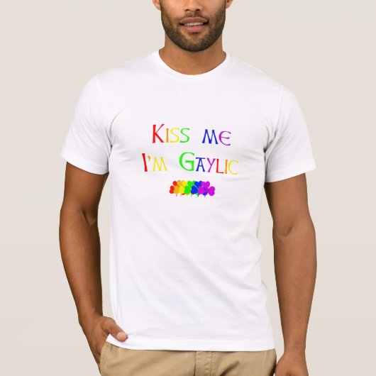 私に、私ありますGaylicのTシャツが接吻して下さい Tシャツ (正面)