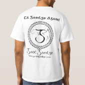 私に、私知っていますアイルランド語を話して下さい Tシャツ (裏面)