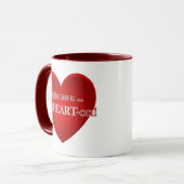 私にaをハートの与えます マグカップ (正面左)