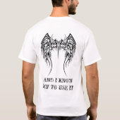 私にa (入れ墨)銃が…あります tシャツ (裏面)