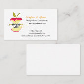 私にAppleをユニークな栄養士の栄養士与えて下さい 名刺 (正面/裏面)