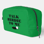 私にBIRDIEを話すゴルフおもしろい引用文トイレタリーバッグ ドップキット (右コーナー)