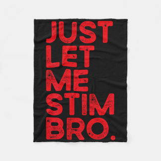 私にBro自閉症の意識おもしろい男性を絞る フリースブランケット