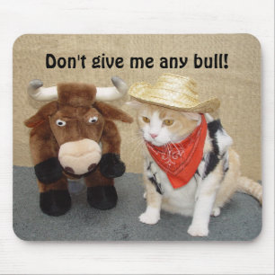 私にBullを与えないで下さい! マウスパッド