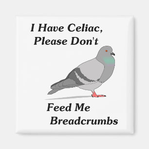 私にCeliac、食べ物を与えません私にパン粉をあります マグネット