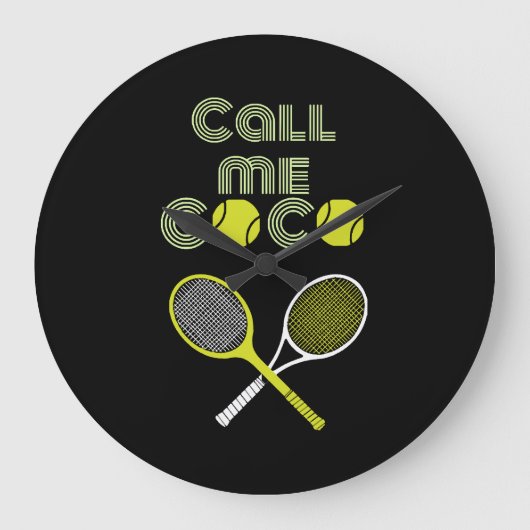 私にcocoを呼ぶ ラージ壁時計 (正面)