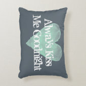 私にGOODNIGHTヴィンテージのアクセントの枕常に接吻して下さい アクセントクッション (正面(垂直))