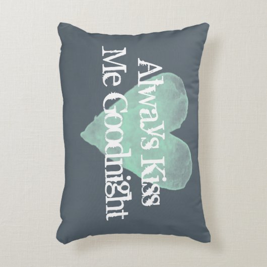 私にGOODNIGHTヴィンテージのアクセントの枕常に接吻して下さい アクセントクッション (正面(垂直))