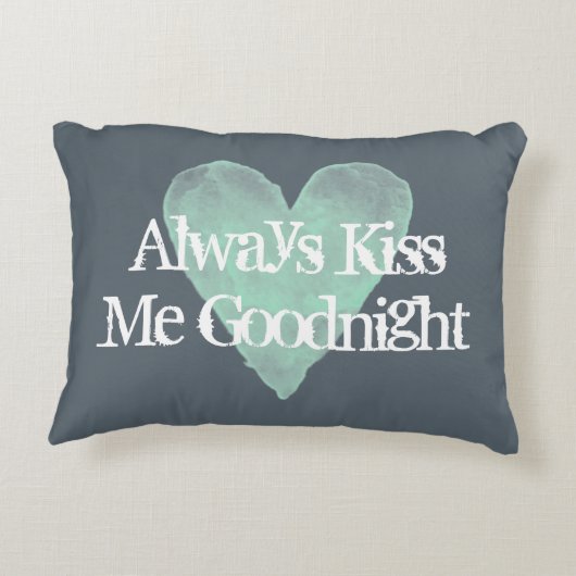 私にGOODNIGHTヴィンテージのアクセントの枕常に接吻して下さい アクセントクッション (裏面)