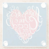 私にGoodnight常に接吻して下さい ガラスコースター (裏面)