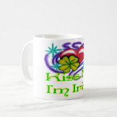 私にImアイルランド人のマグ接吻して下さい コーヒーマグカップ (正面左)