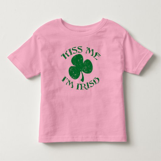 私にImアイルランド人のワイシャツ接吻して下さい トドラーTシャツ (正面)