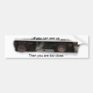 私にRattieを食べ物を与えて下さい バンパーステッカー