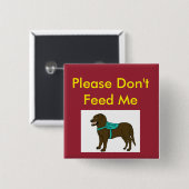 私にSDを食べ物を与えないで下さい 缶バッジ (正面&裏面)