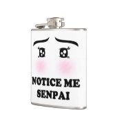 私にSenpaiの赤面の日本製アニメの女の子のかわいいSuki気づいて下さい フラスク (左)