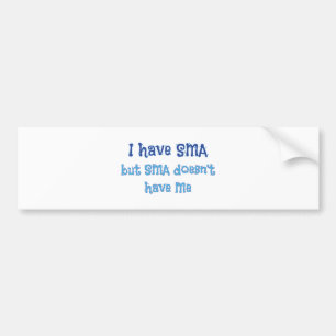私にSMA -青--があります バンパーステッカー