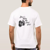 私にTシャツ撃たせます Tシャツ (裏面)
