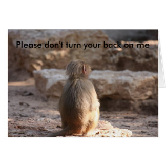 私のあなたの背部を回さないで下さい