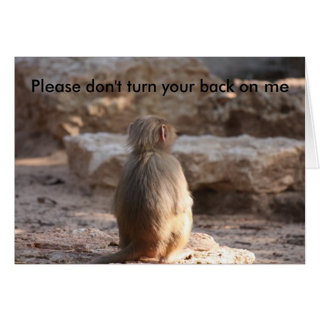 私のあなたの背部を回さないで下さい (正面横)