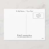 私のあなたはバレンタインの~の上に! シーズンポストカード (裏面)