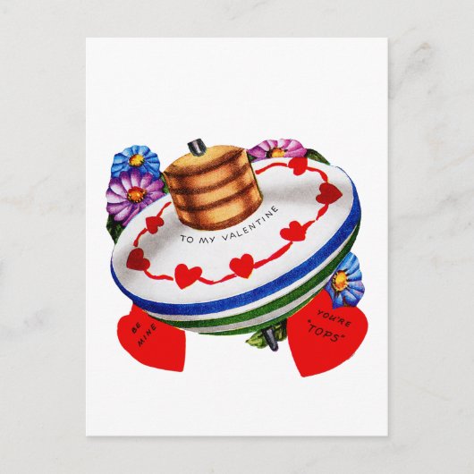 私のあなたはバレンタインの~の上に! シーズンポストカード (正面)
