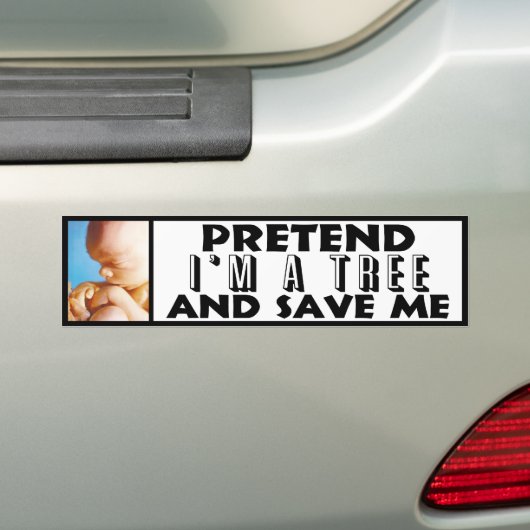 私のありましたり木が及び救います私をふりをして下さい! バンパーステッカー (車上)