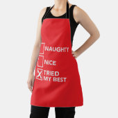 私のいけなクリスマスのクリスマスを最高のすてきな エプロン (インサイチュ)