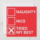 私のいけなクリスマスのクリスマスを最高のすてきな シーズンカード (正面)