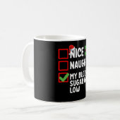 私のいけな血糖値は低い糖尿病クリス コーヒーマグカップ (正面左)