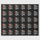 私のいけな血糖値は低い糖尿病クリス ラッピングペーパー (フラット)